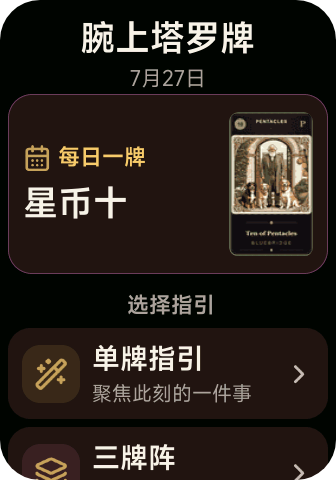 腕上塔罗牌图片 2
